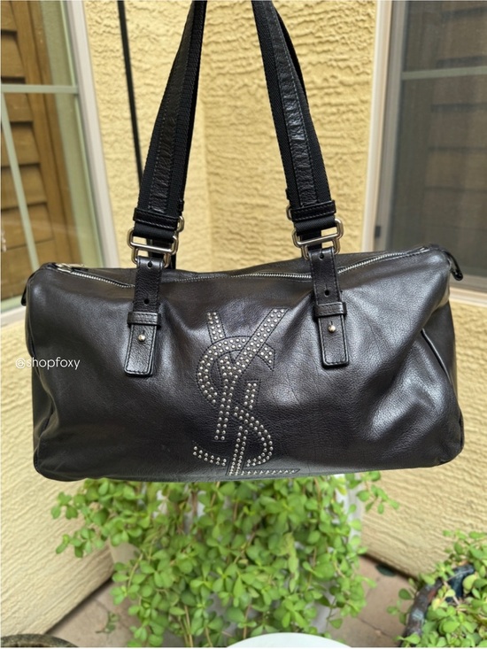 Yves Saint Laurent Handbags - Yves Saint Laurent Studded Vintage Rive Gauche Satchel